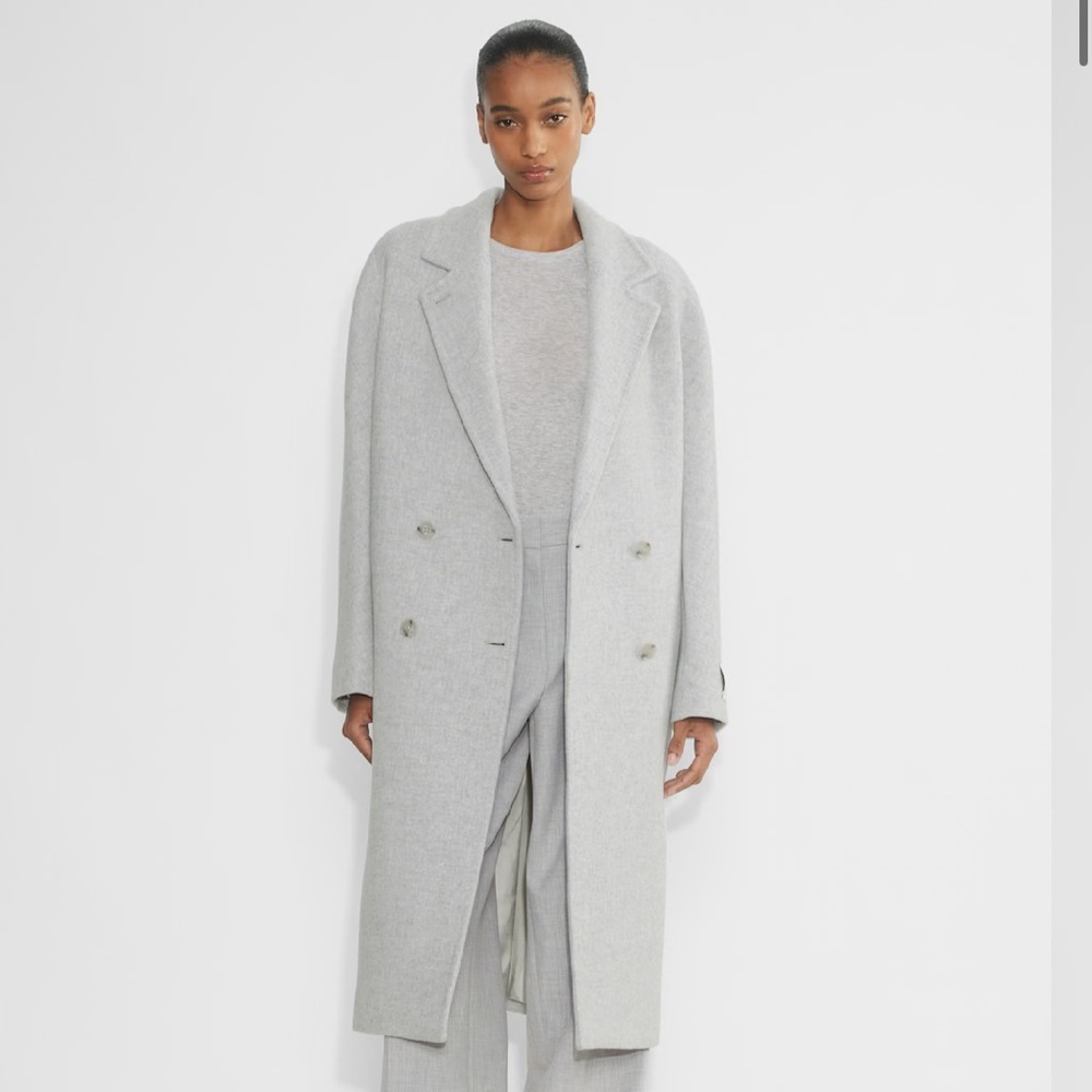 Aritzia Babaton “The Slouch” Coat in Heather Chrome